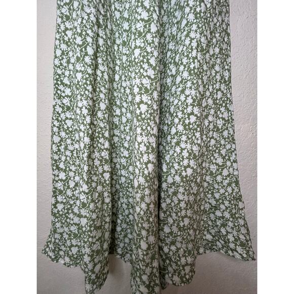 Sweet Salt Dress 2 XS Green Floral Midi Cottage Core Pockets - Picture 6 of 10